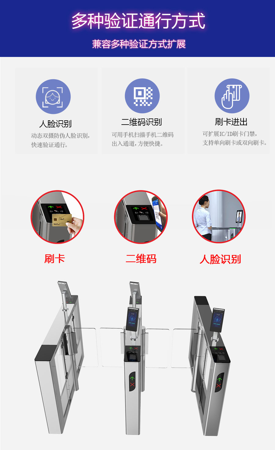 人臉識(shí)別擺閘DRTD6621